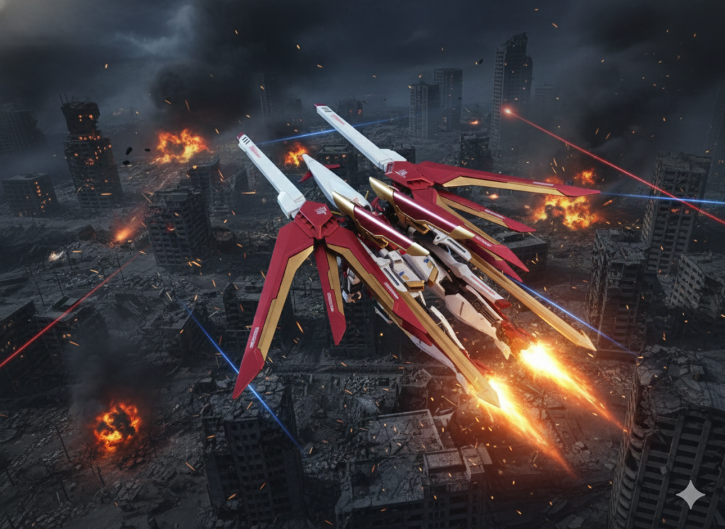 ウイングガンダム・セレスティア–8枚目/制作者:LAF