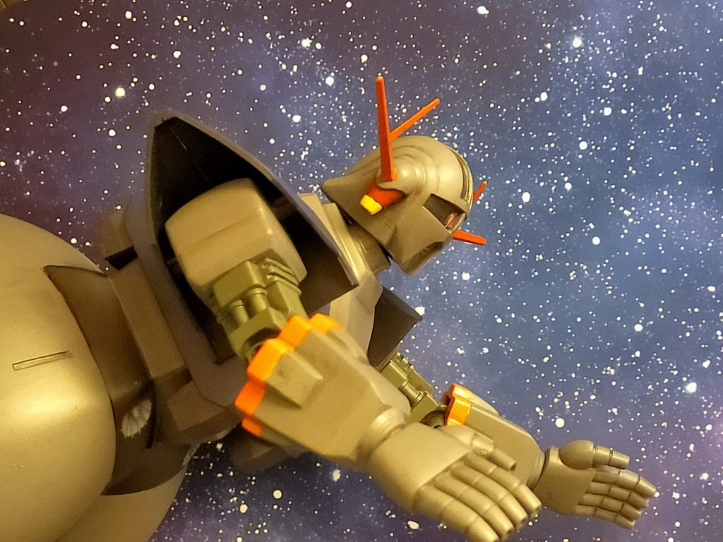 今風の、過度な筋彫りやディティールアップはせず、旧キットらしく作りました、筆塗りです。