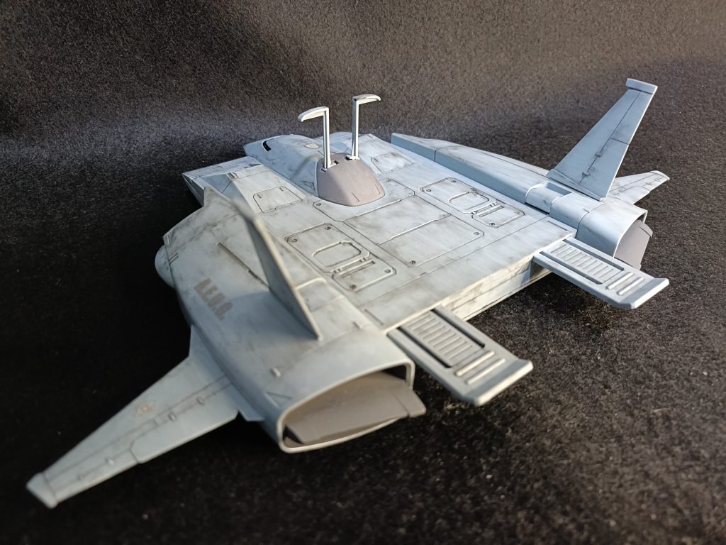 ド・ダイ改、背面。MSを二機乗せることもできる優秀なSFSです。