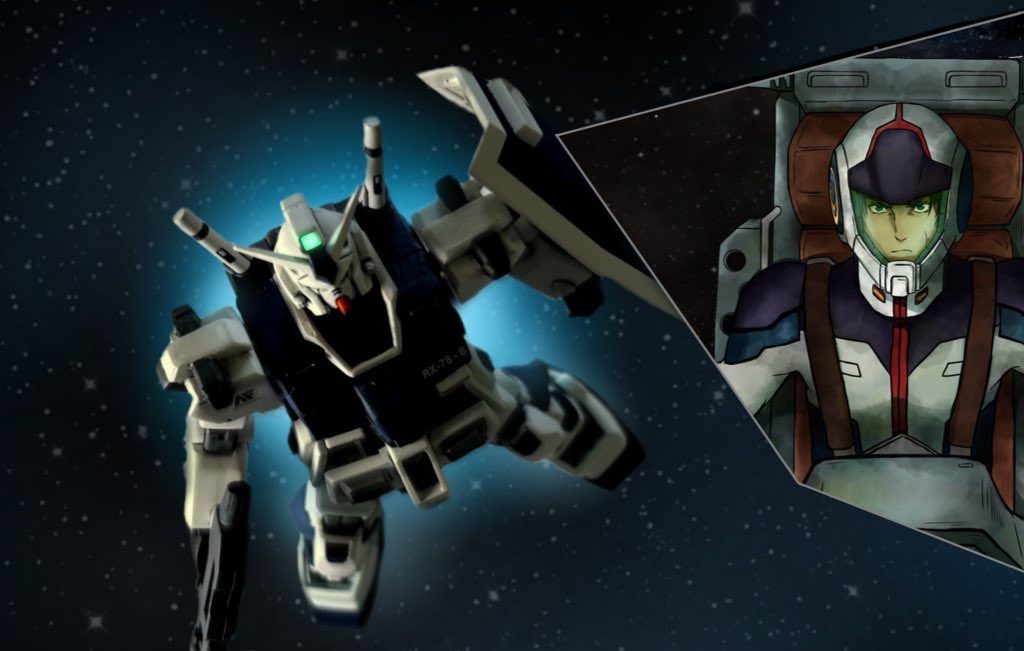 これがオリジナルストーリー小説の1話の初めに載る予定の仮のデジラマです。宇宙空間でのテスト飛行のシーンです。