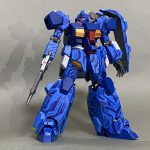 小筆でちょいちょいっとフリーハンドで、調色なしのブルーで描き込み^_^閃光のハサ[…]