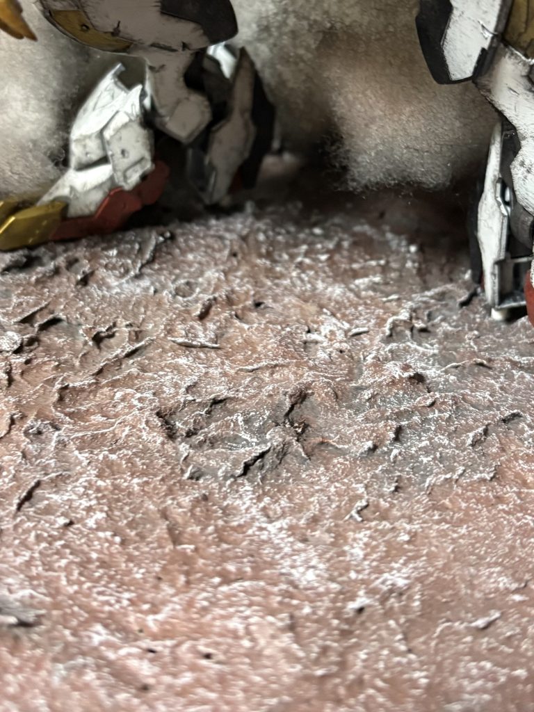 ベースのアップはこんな感じ。今回も結構火星のイメージに近い表現ができたと思います。