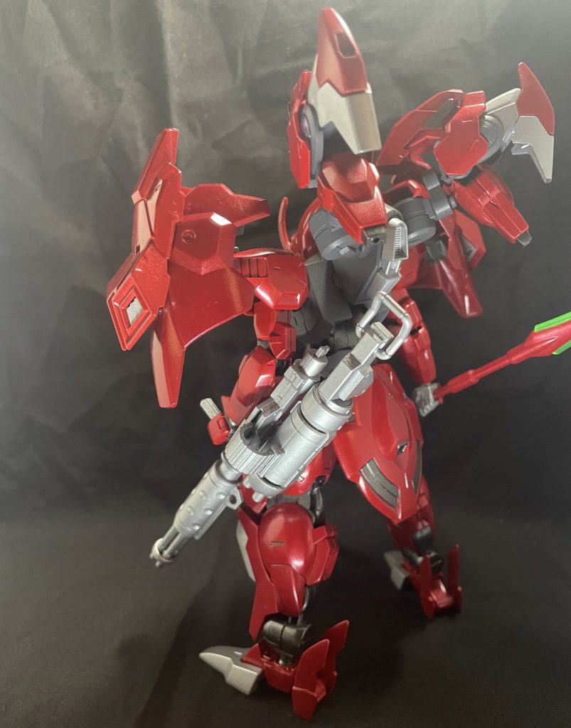 背面。シナンジュスタインのアレやコレやをくっつけて無理やりブースターっぽくしてます。ビットももちろんはずせます。