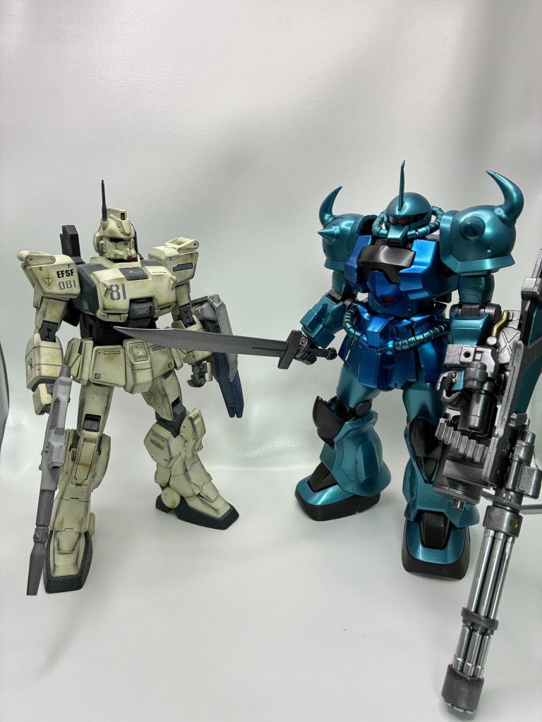 昔に作った、なんちゃって汚しのＥＧ-８とのツーショット