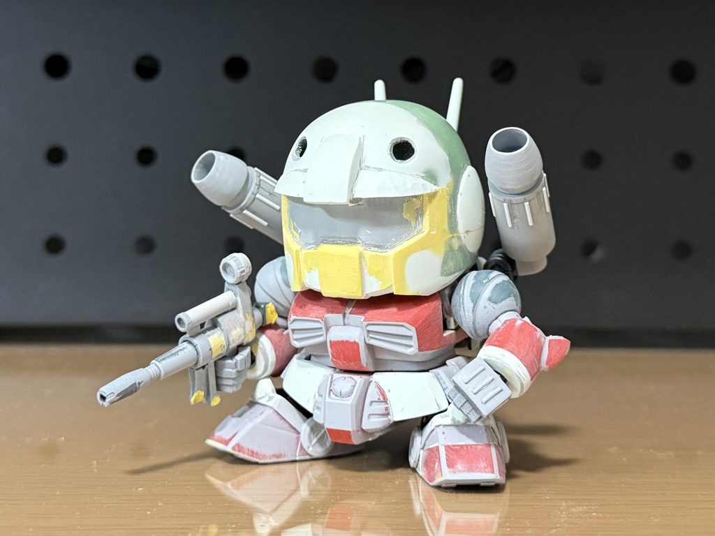 製作過程3顔の細かい調整はエポパテで。