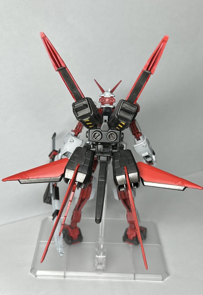 ・背面①前回制作していたフライトユニットにRGストライクのパーツをミキシングしてみました。