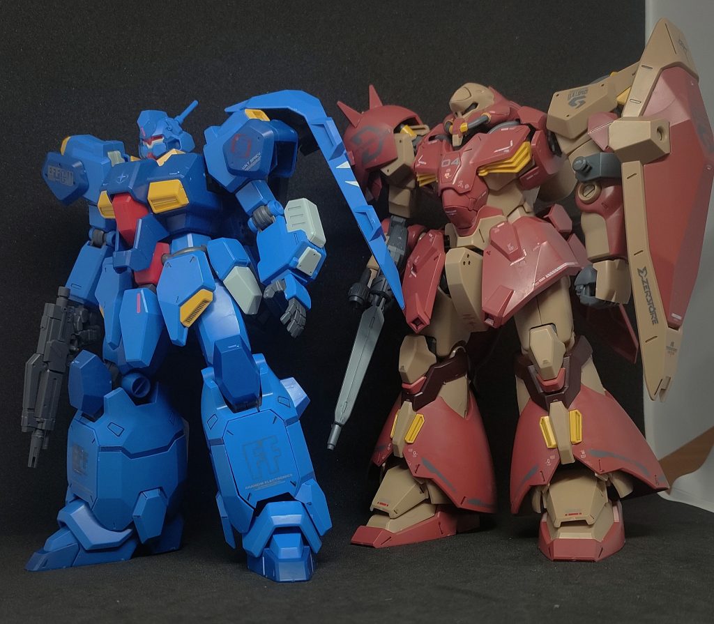 メッサーとのツーショットも載せておきます✨そのうちガウマン機も作ってみたいですね。ギャルセゾンやケッサリアも登場してもらえるといいのですが。