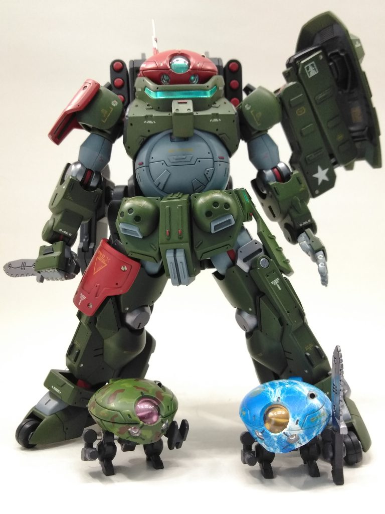 ミニモアちゃんと　　お試し投稿は５枚までか～⤵️(zaku-kao9)　　制作 かみ(ペーパー)