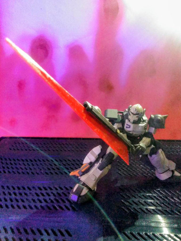 アクト・ザク　《天斗朝靄 特務大尉専用機》　『プレリ・ユード 従軍記者の突撃リポート』　　ζζ SHASINジャナイ❗❓ver, ζζ　