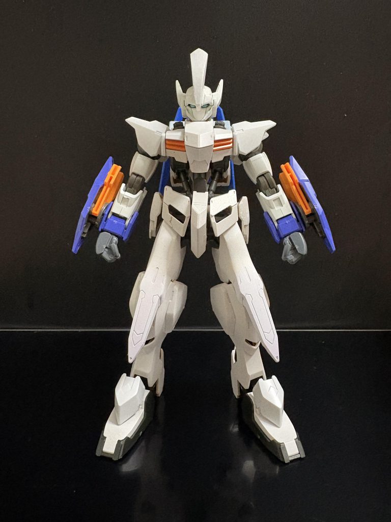 機体設定• 機体名： ペンデュラム・フェイズ0（ゼロ）• 動力： エイハブ・リアクター（メイン） ＋ 外付け型GNドライヴ（サブ）• 武装： 試作型物理長剣