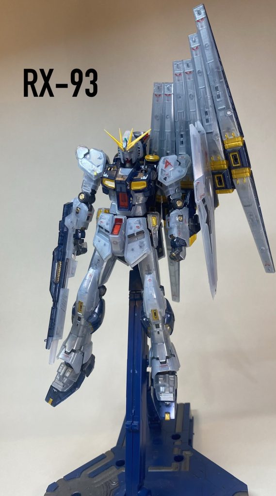 RGνガンダム　メカニカルコアメッキ風塗装