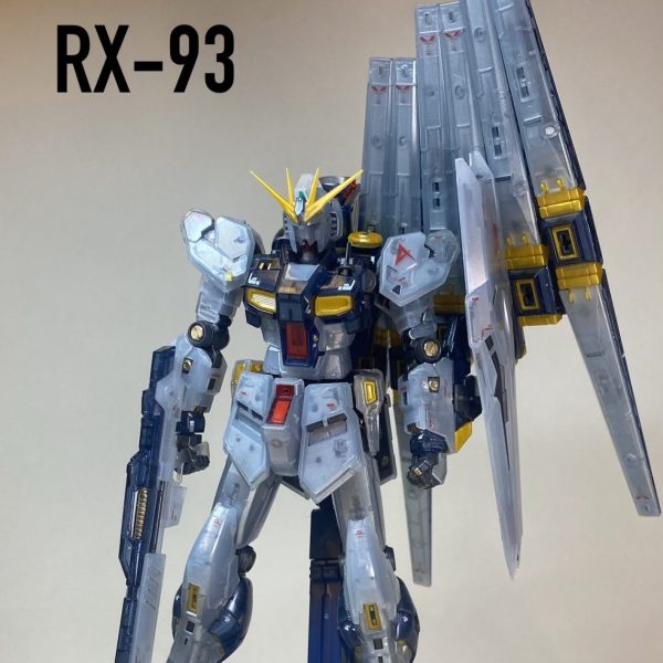 RGνガンダム　メカニカルコアメッキ風塗装