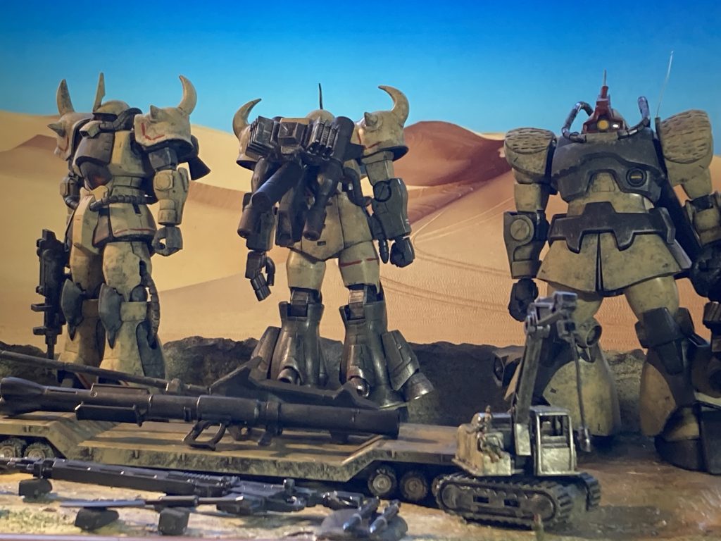 この絵面もいいですかね。クレーンの兵士が暇そうでいい感じです^ ^