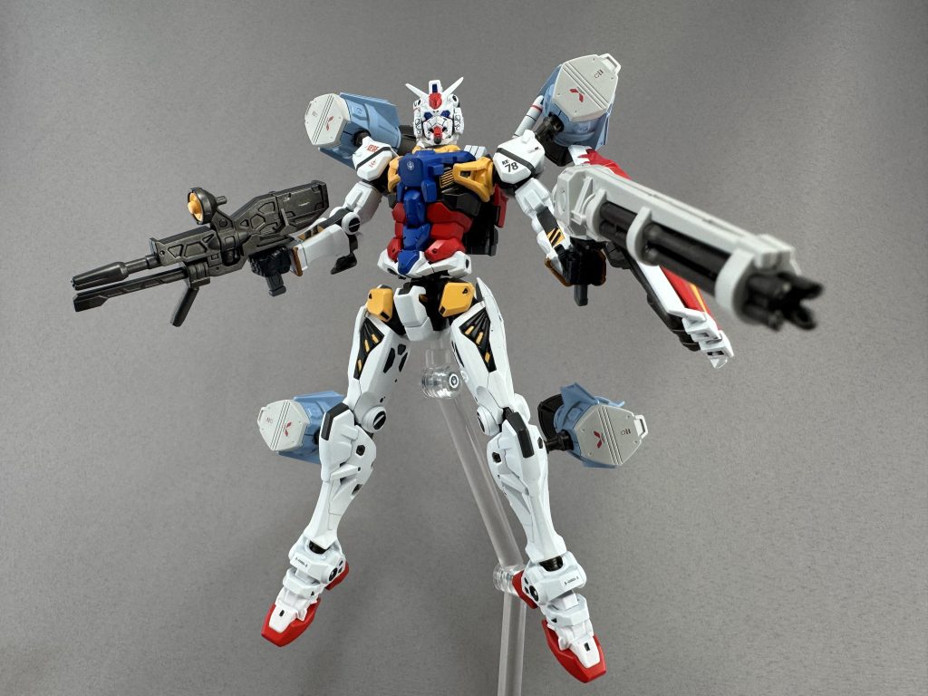 白いガンダム 強化型(仮名)！！　ここでオリジナル設定を掲載…U.C.0079、ジオン公国が地球連邦政府に宣戦布告してから数ヶ月後、地球連邦軍はジオン公国軍に対抗すべく「ガンダム」をはじめとするモビルスーツの開発と量産により、一方的であった戦況は徐々に連邦軍側に傾きつつあった。その最中、地球連邦軍はジオン公国が極秘に研究を進めていたサイコミュを搭載した新型機による未知の攻撃に翻弄されていた。予測不能のオールレンジ攻撃に対抗するべく、意思拡張AIによって自律行動を行うドローン式ガンバレルを開発、この時期開発を進めていた新型戦闘機、またはガンダムに搭載できるように設計を進めた。これにより地球連邦軍は擬似サイコミュ兵器を生み出したのであった。…というデタラメ設定⭐︎(gandam2)ジークアクス時空なのにシャアにガンダムを鹵獲されずに地球連邦軍が運用を進めたという設定でもあります。　&nbsp;