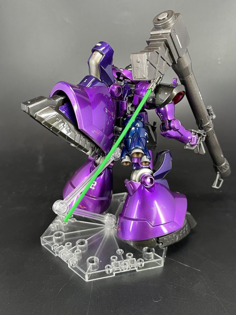 キット自体が完成度高めなので、特に改修はしてません。合わせ目消しもバズーカくらいです。