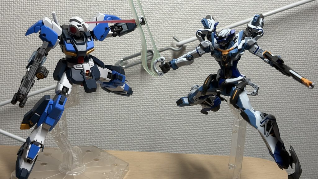 GQの0085なら全然いけそう。ガンダムと同等の性能ってことらしいので。赤いガンダムがかなり強い扱いされてましたからね。