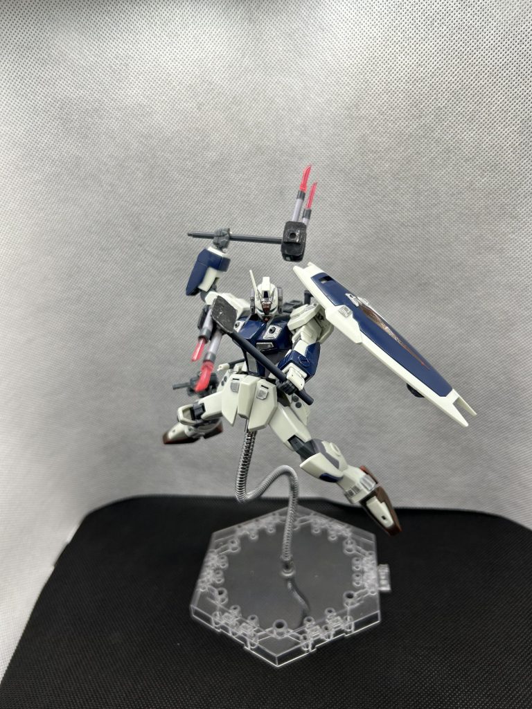 ヴァリアブルストライカー用にビーム刄作りました。これはビームピッケル形態です。