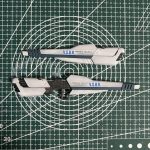 先端部分が短く感じたので、プラ板から自作したものを取り付けました。