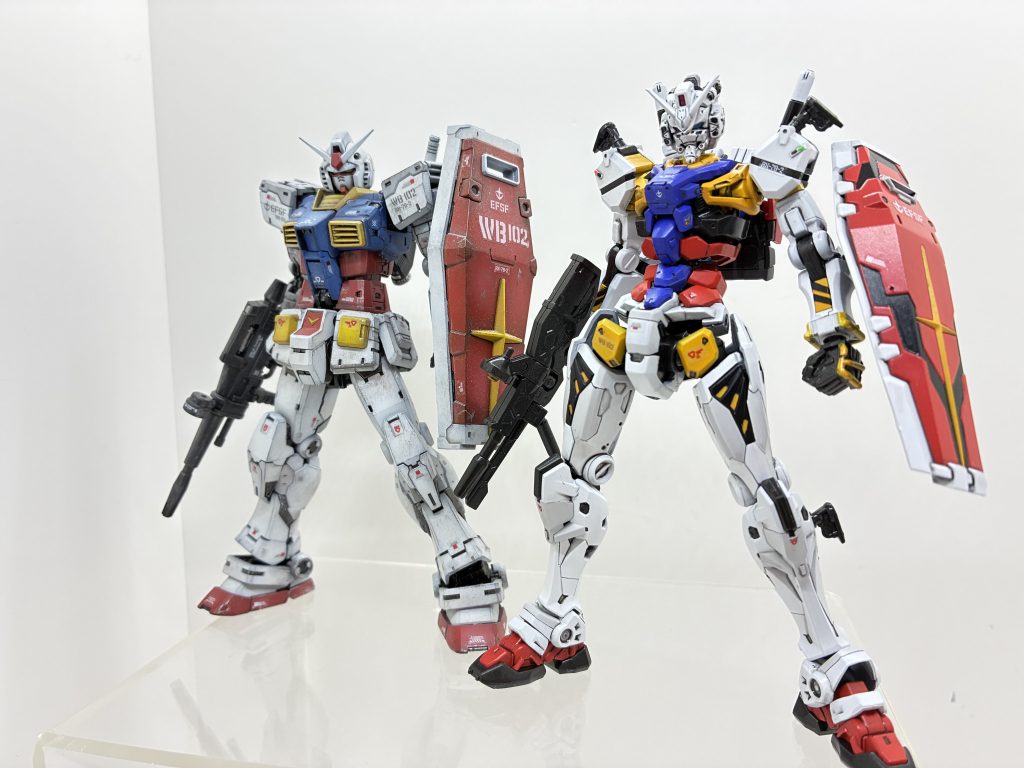 RGとならべてもやはり最新スタイルですね&nbsp;