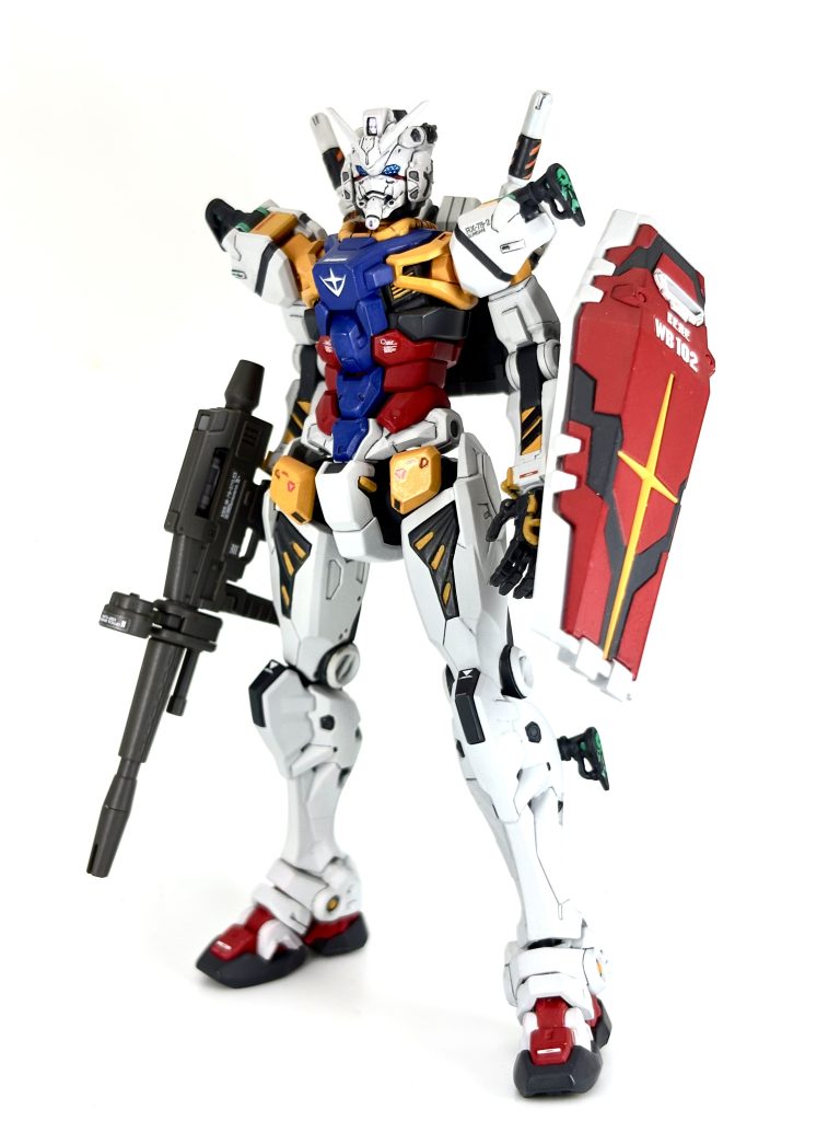 ビームライフルはRG2.0より借用、撮影中に目移りしてしまった、、、正史寄りの設定と言う事で