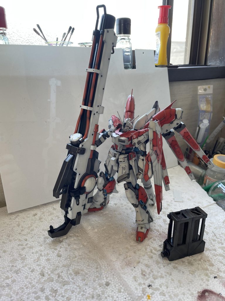 RG Hi-νガンダム+ハイパーメガランチャー–5枚目/制作者：くわまん