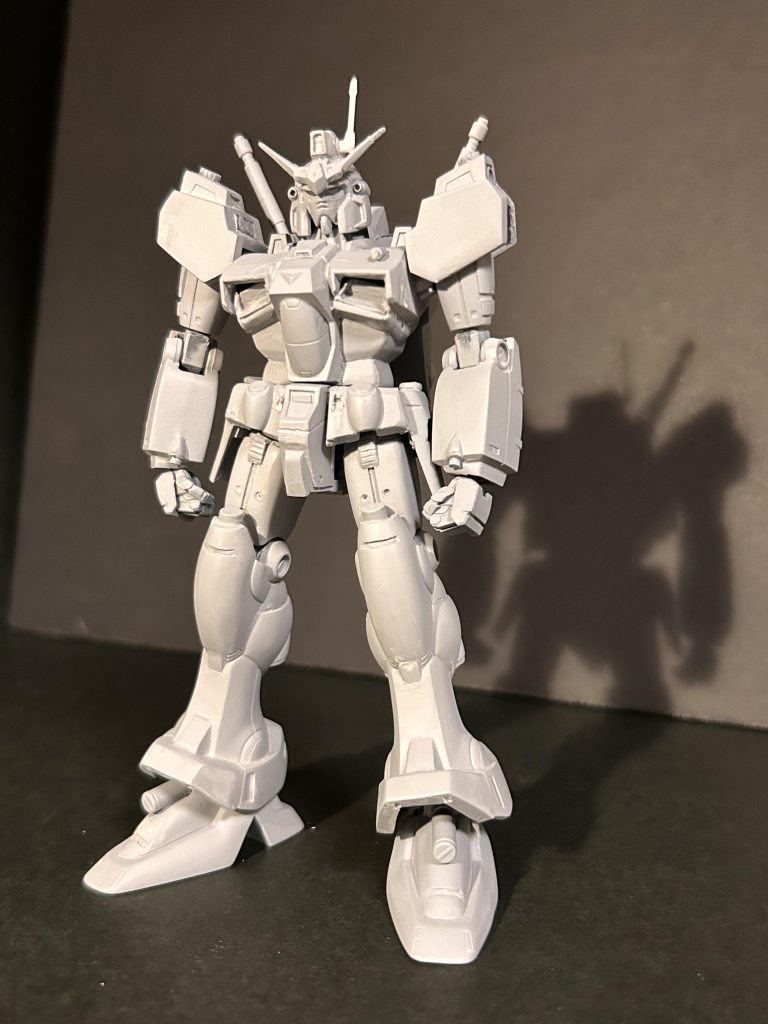 旧キット1/144ガンダム試作1号機–2枚目/制作者：たけ