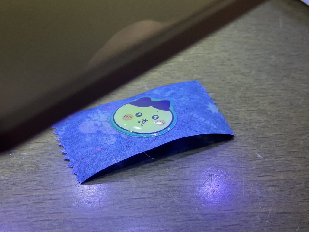 作品名：夜鍋してぼんぼん<p>箸休めにボンボンドロップシール製作</p>
