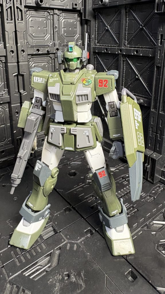 最後にBD1号機の顔パーツとバーザムのバルカンポッドを使って違う顔バージョンも。