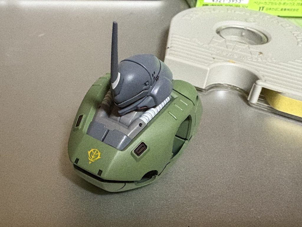 作品名：次作（予定は未定）<p>とりあえず緑のツートンなザクカラーは割と見るので、ゲルググ準拠にしようかと。</p>
