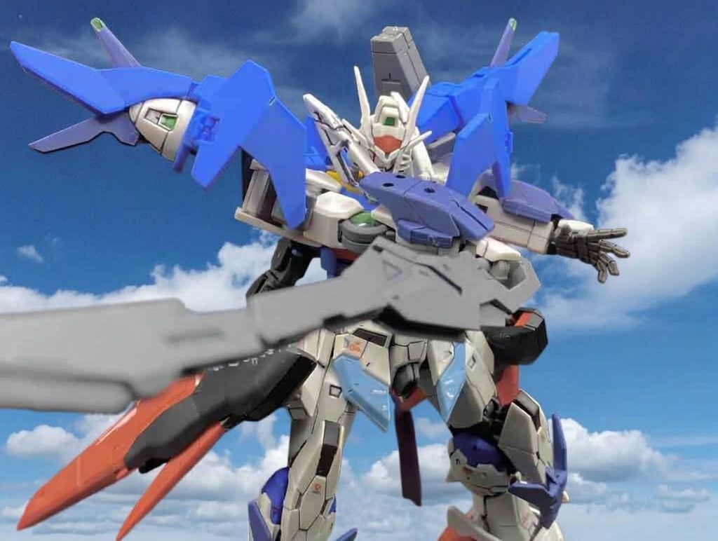 やはりダブルオースカイベースなので空が似合います