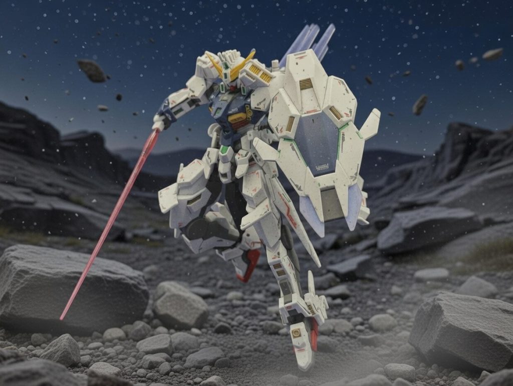 そしてシールドを構えるポーズこのシールドもまたかっこいいデザインです