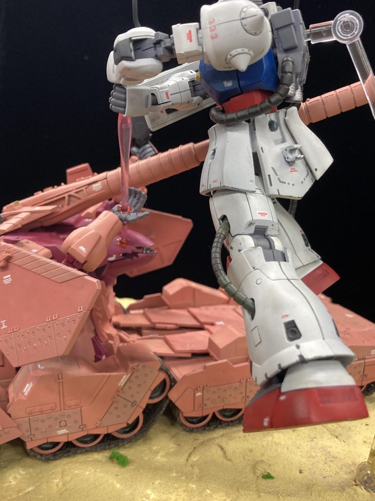 アニメで色々なシャア専用機体が出てくるシーンが衝撃的だったので、100%妄想設定で作ってみました。自分なりの設定や戦いの流れ、それに納得出来るような表現を考えることは大変でしたが、楽しかったです！&nbsp;ここまで作品を見て頂き誠にありがとうございました！