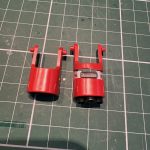 肩部分から出てる３連バーニヤの部分の分割と内部フレーム露出と露出部分にディテール[…]