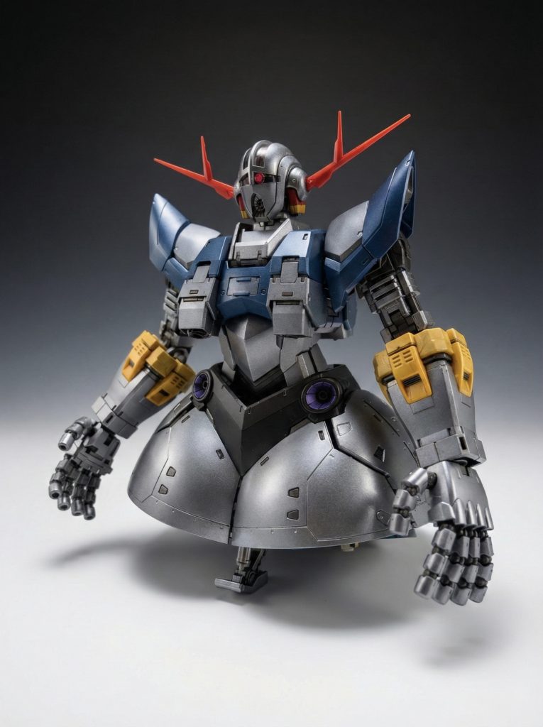 立ち?姿パチ組みだけでこの完成度マジか。笑この悪そうな顔、見てるだけでグポォンっていう効果音が脳内で再生されます。