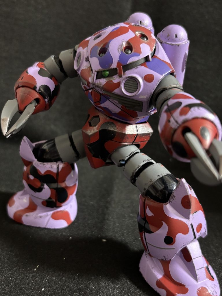 少し正面よりの突き刺しも