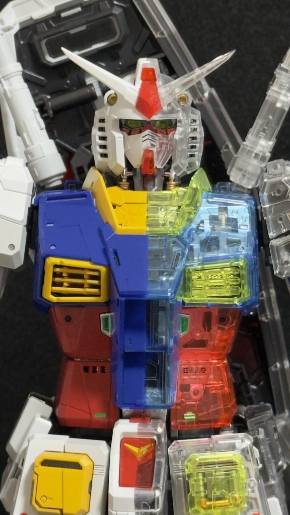 PG UNLEASHED ガンダム　半身クリアボディ
