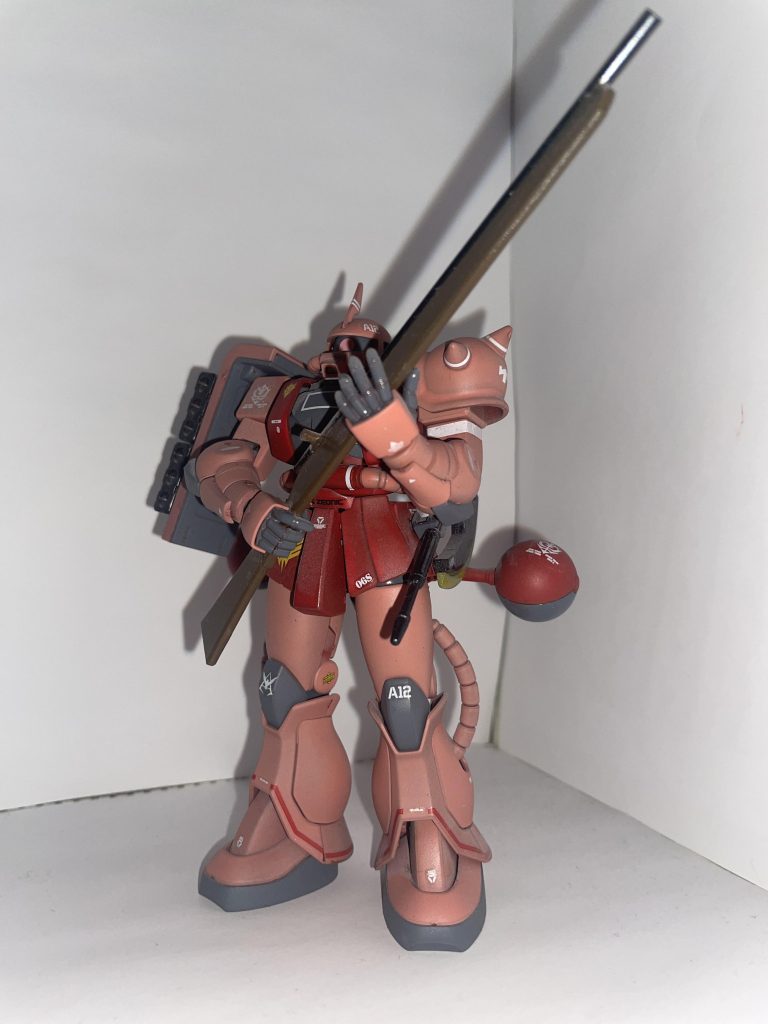 MS-06S/シャア専用ザクII［マッド・アングラー隊／ジブラルタル戦仕様］〔正式名 ガンダムベース限定 シャア専用ザクII(21stCENTURY REAL TYPE Ver.)〕【パルスアレンジ・オブ・カスタム＋カラーモデル】–2枚目/制作者：【電幻龍メンバーズ】ドラグーンの開発部