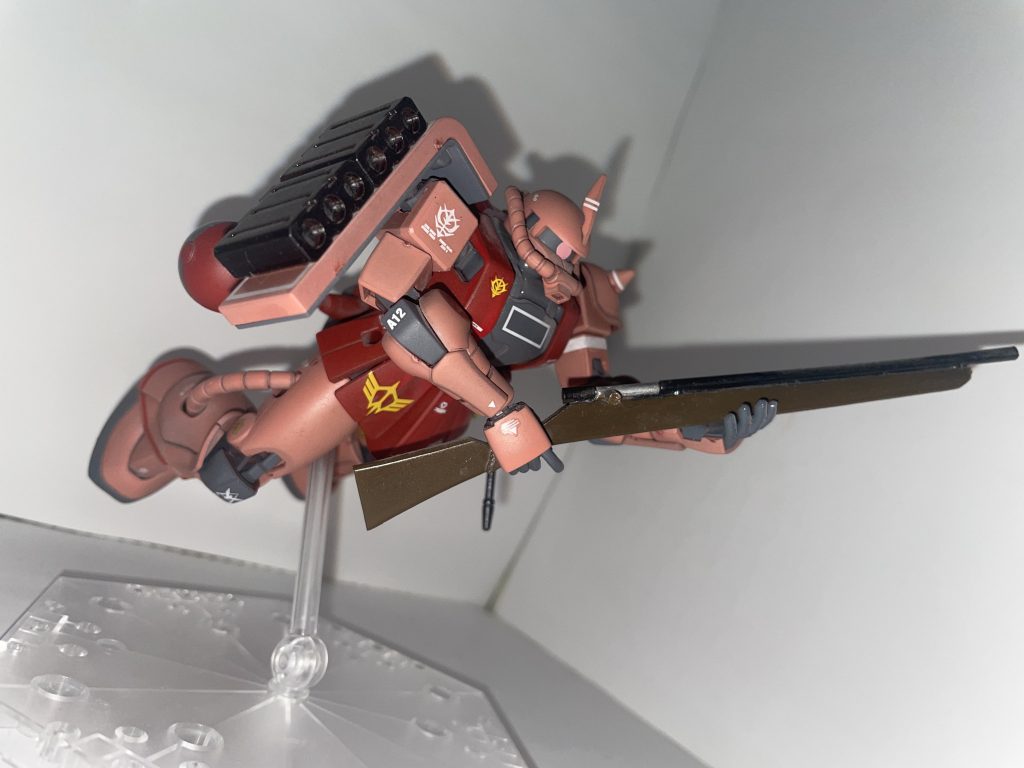 MS-06S/シャア専用ザクII［マッド・アングラー隊／ジブラルタル戦仕様］〔正式名 ガンダムベース限定 シャア専用ザクII(21stCENTURY REAL TYPE Ver.)〕【パルスアレンジ・オブ・カスタム＋カラーモデル】–5枚目/制作者：【電幻龍メンバーズ】ドラグーンの開発部