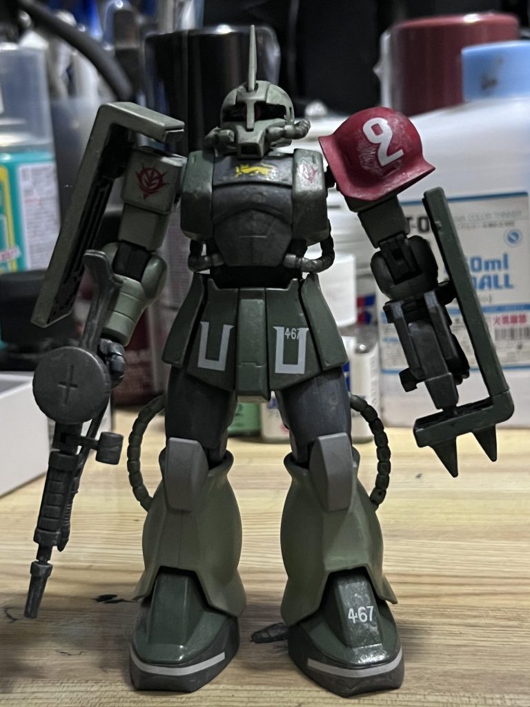 真正面肩は紅く塗らないのかい？