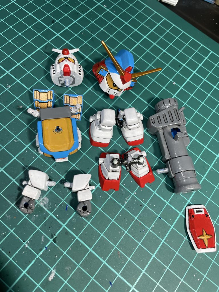 塗り終わり。使った塗料は水性塗料とシタデルカラーにエナメル。