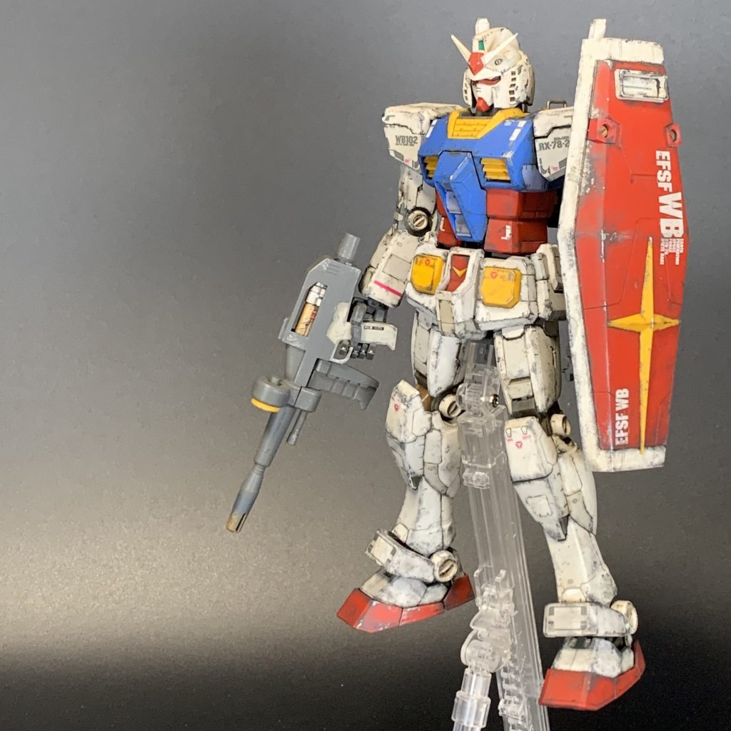 RX-78-2 ガンダム 成形色ウェザリング GUNDAM MG 1/100 Ver.3.0–2枚目/制作者：むいち