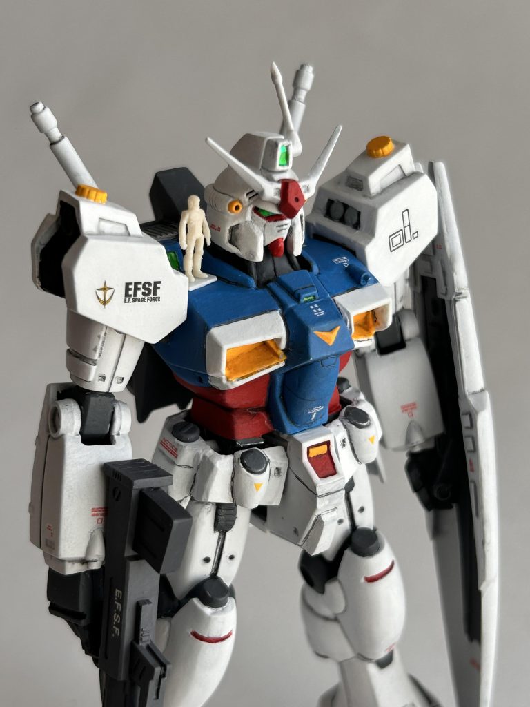 旧キット1/144ガンダム試作1号機–6枚目/制作者：たけ