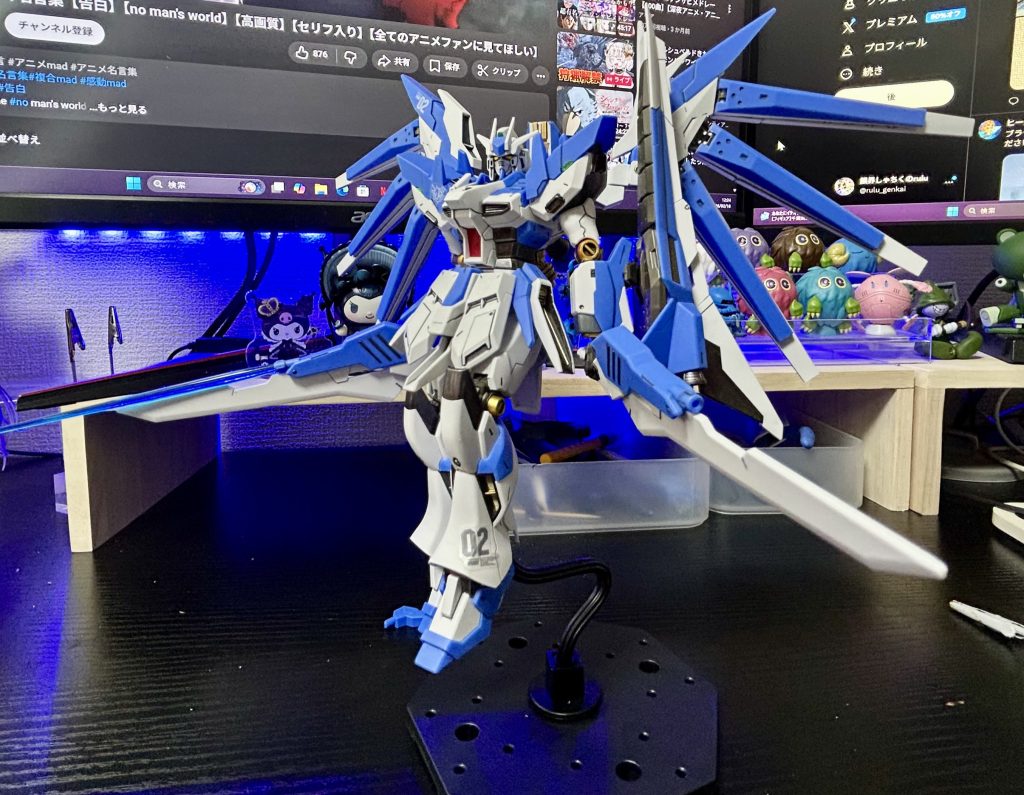 そして最近好きな降臨ポージング！やはり羽系のバックパックがあるとこのポージングをやりたくなりますよね(∗ˊᵕ`∗)