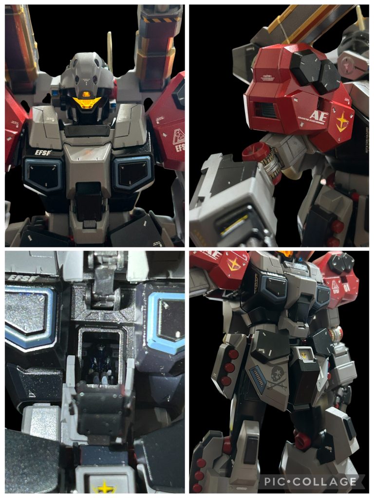 パイロット塗りました。コクピットが下が開いて上が上がる、よく出来た感じで圧迫感もなさげです。