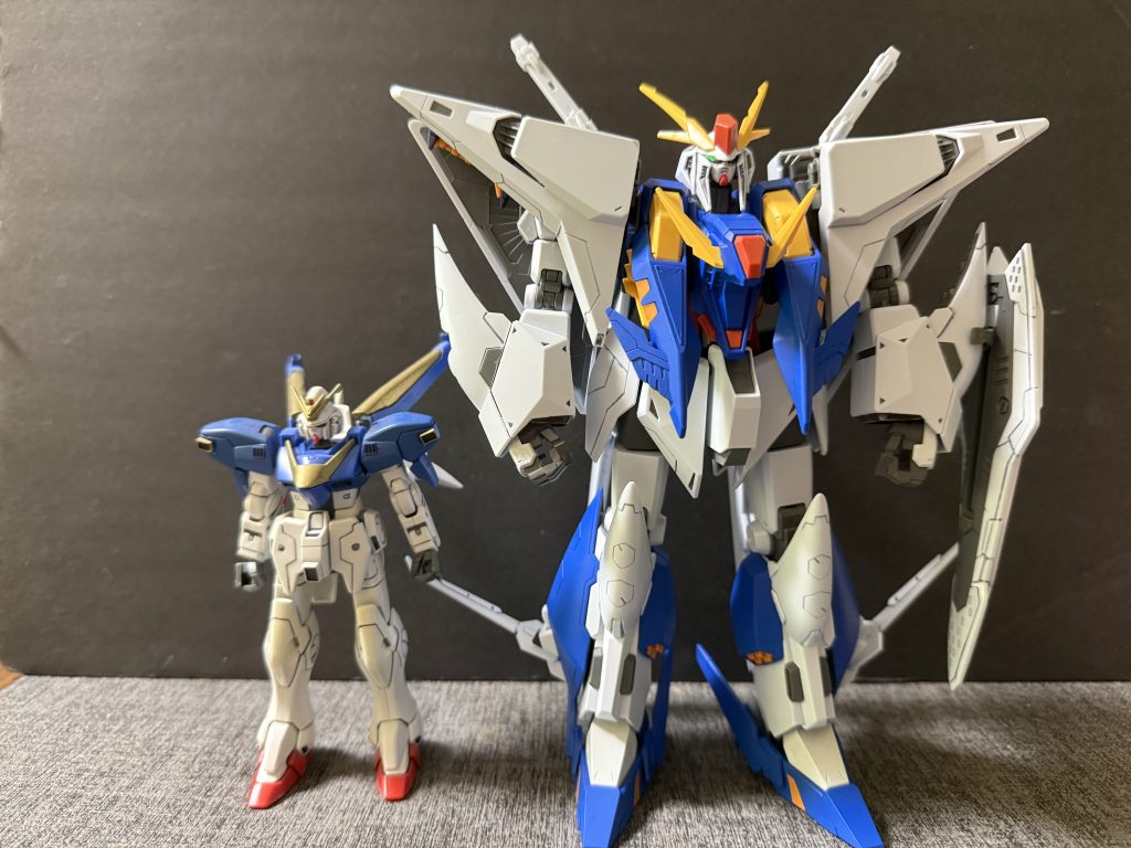 V2ガンダムと比較頭頂高15.5mジェネレーター出力 7,510kw！クスィーGの約2倍！（クスィーGのジェネレーター出力は:3,980kw）装甲材質 ガンダリウム合金スーパーセラミック複合材総推力 測定不能サブスラスター総推力 66,790kg