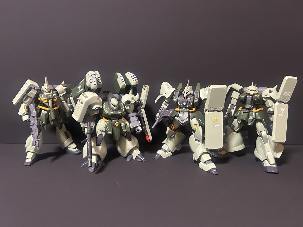 ZZ系ネオジオン軍量産機の4ショットですザク3 https://gumpla.jp/hg/1252045ガルスJ https://gumpla.jp/hg/25239999ズサ https://gumpla.jp/hg/1249557バウ https://gumpla.jp/hg/1270951ご覧いただきありがとうございました。気に入っていただけたら いいね👍をよろしくお願いいたします。