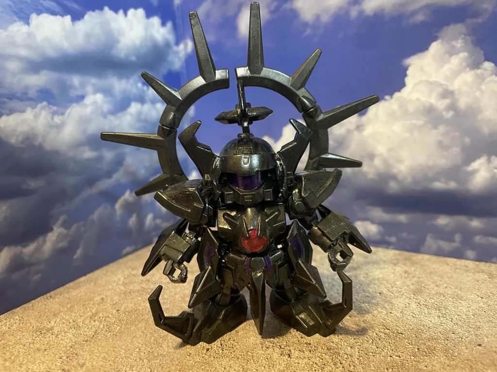 背中のギアをつなげて光背のように！