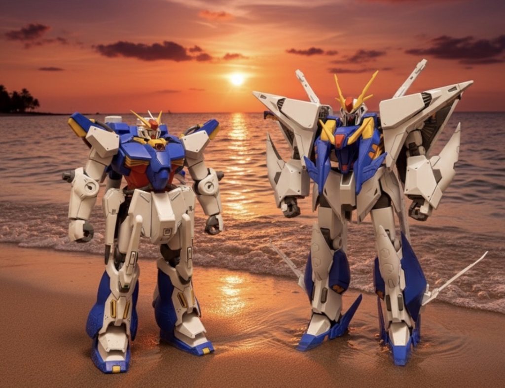 前身機にあたるオジマンディアスガンダムと