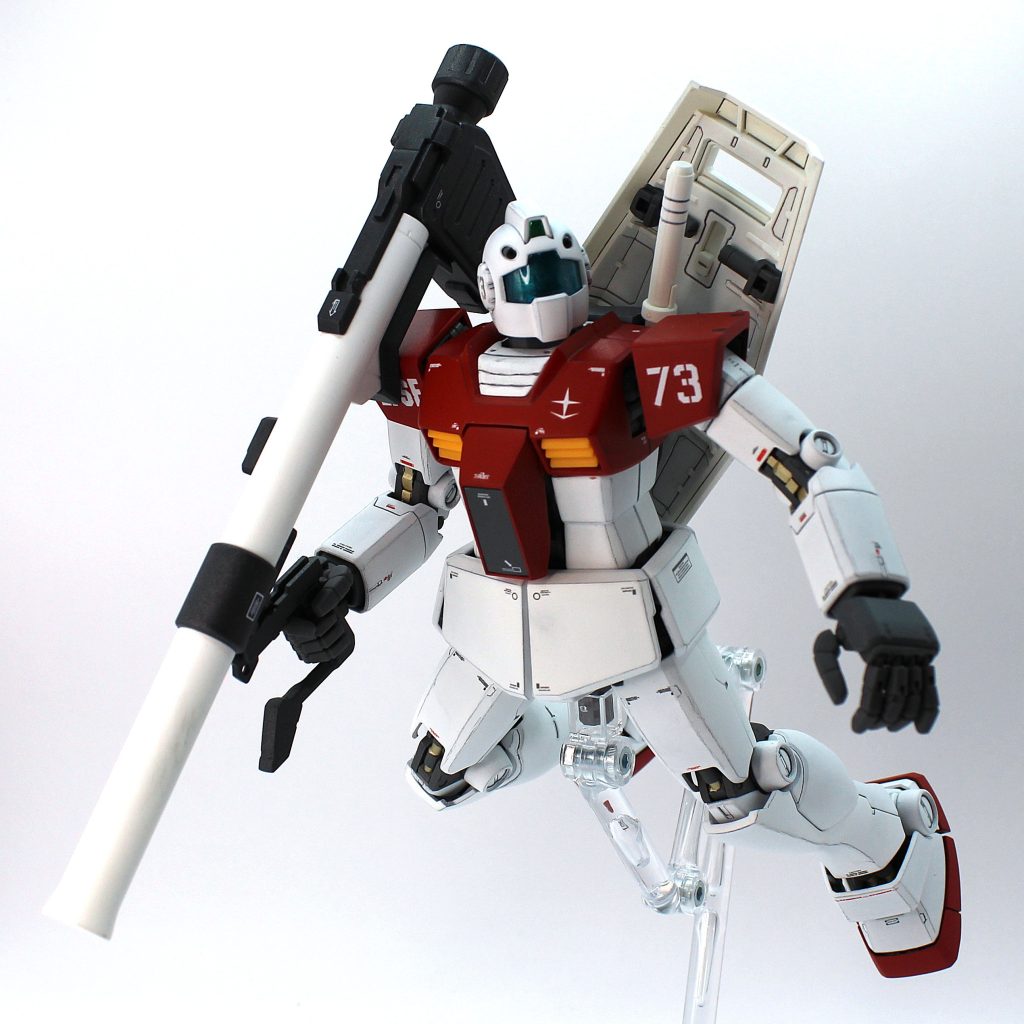 本キットに加え、同様構造のガンダム、ザク、グフ、ドム(1.5扱いですが)、ゲルググと、MG ver.2.0の一年戦争系は傑作揃いですね。