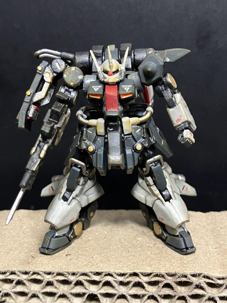 最後の最後に落としてツノが折れました。